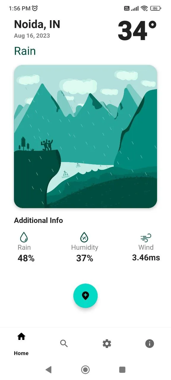 Weathering - Minimal Weather | Indus Appstore | Screenshot