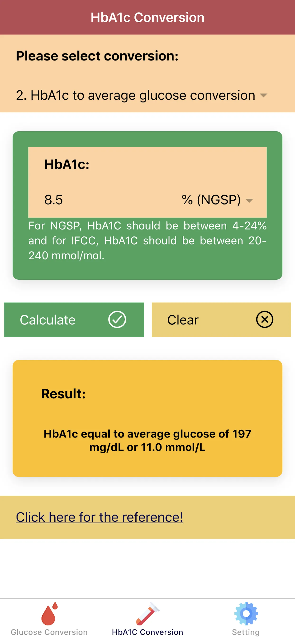 Blood Sugar Converter Pro | Indus Appstore | Screenshot