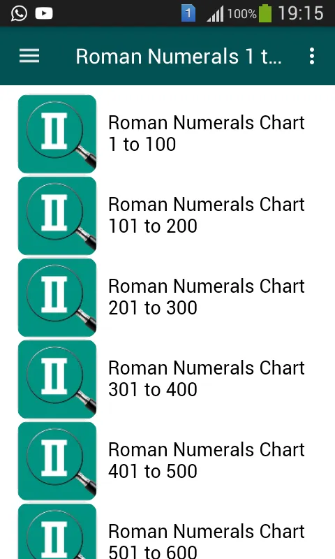 Roman Numerals 1 to 1000 | Indus Appstore | Screenshot