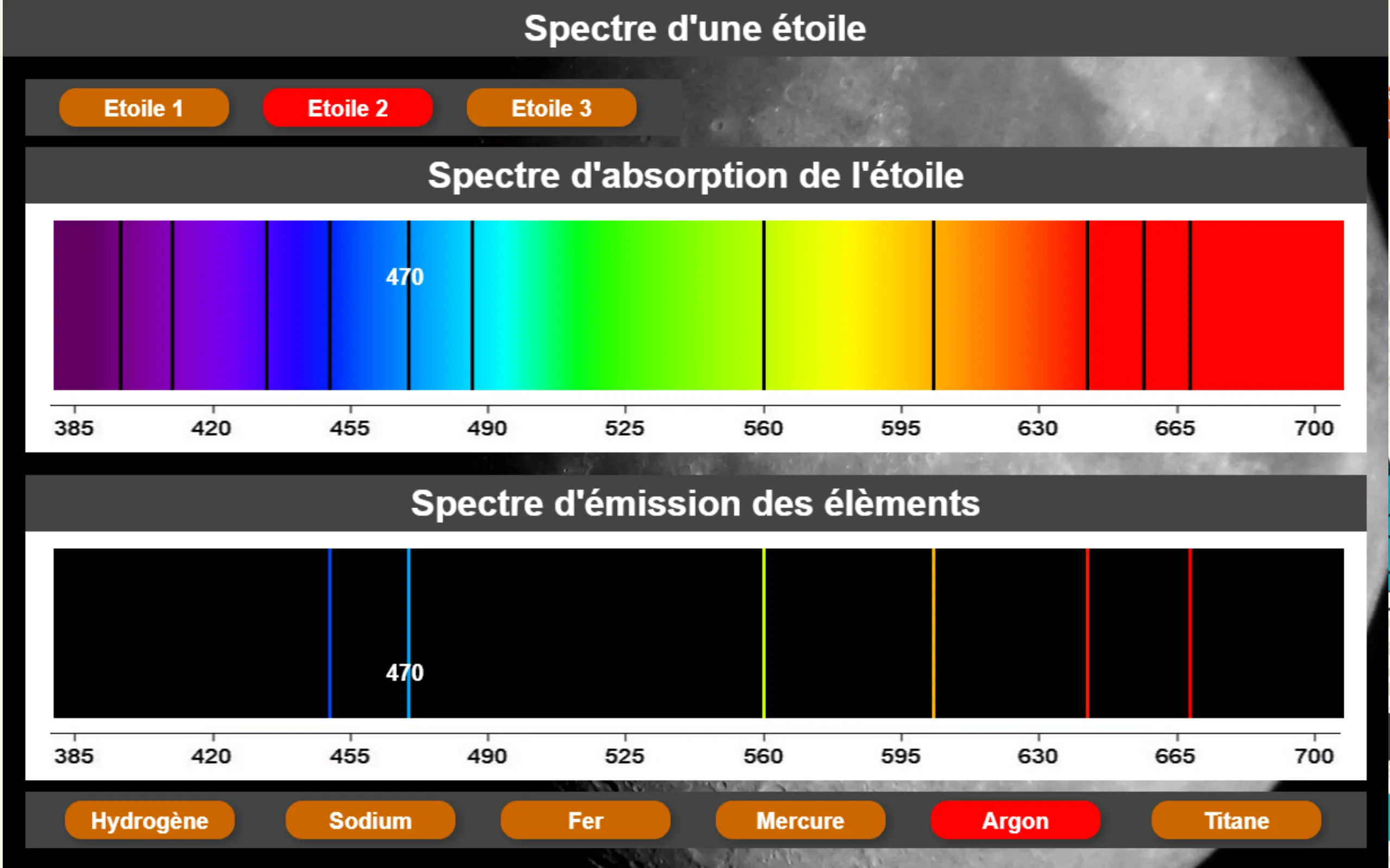 Spectre d'une étoile | Indus Appstore | Screenshot