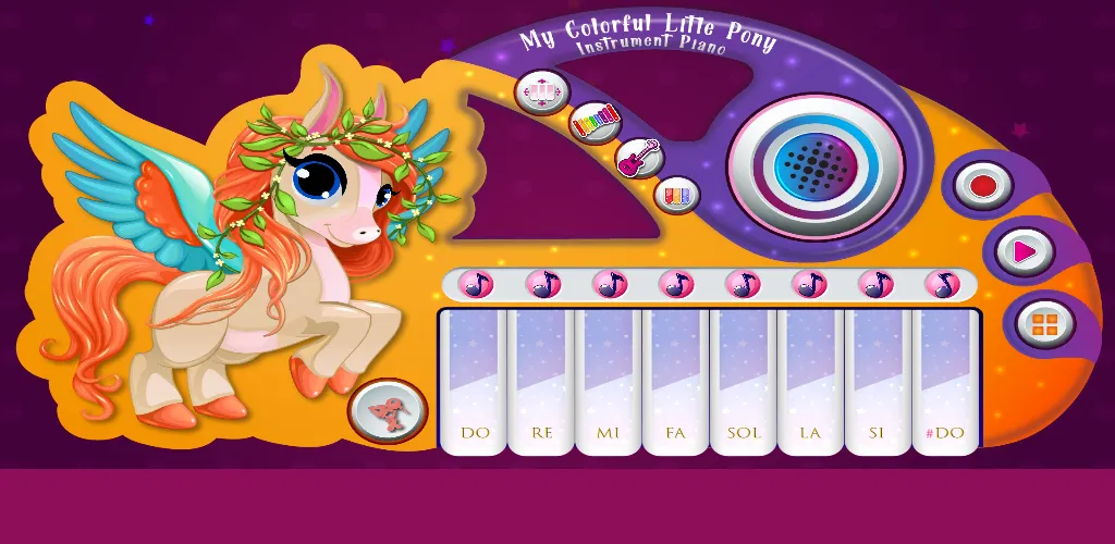 Colorful Pony Piano and Guitar | Indus Appstore | Screenshot