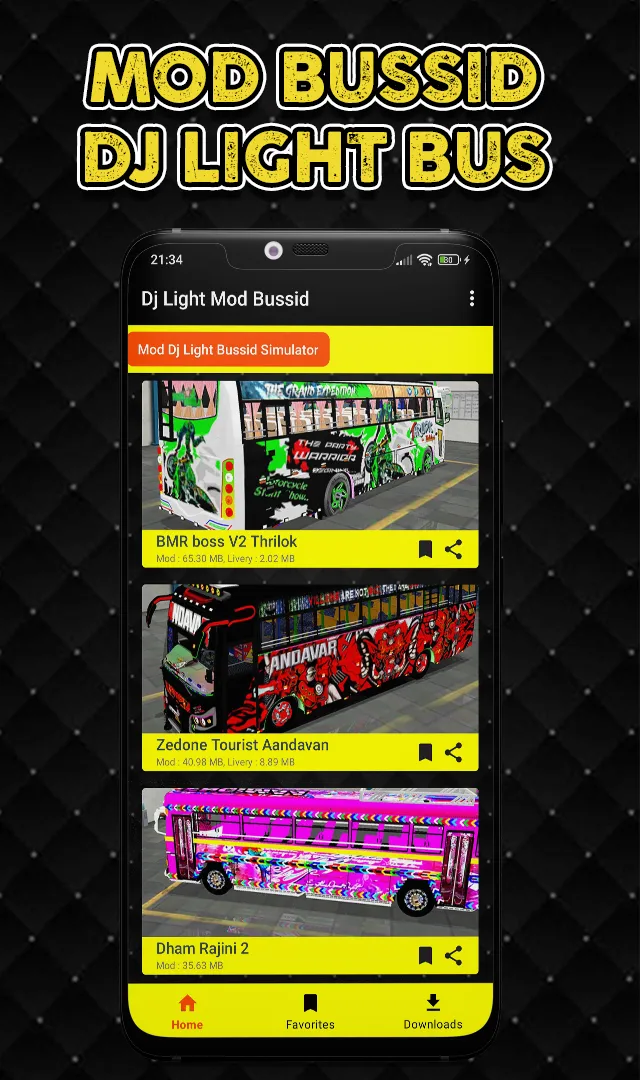 Mod Bussid Simulator Dj Light | Indus Appstore | Screenshot