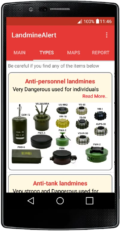 Landmine Alert | Indus Appstore | Screenshot