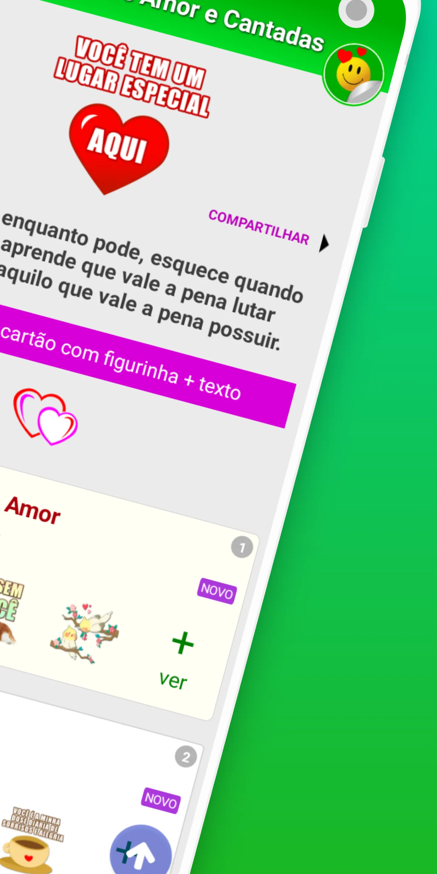 Figurinhas de Amor e Cantadas | Indus Appstore | Screenshot