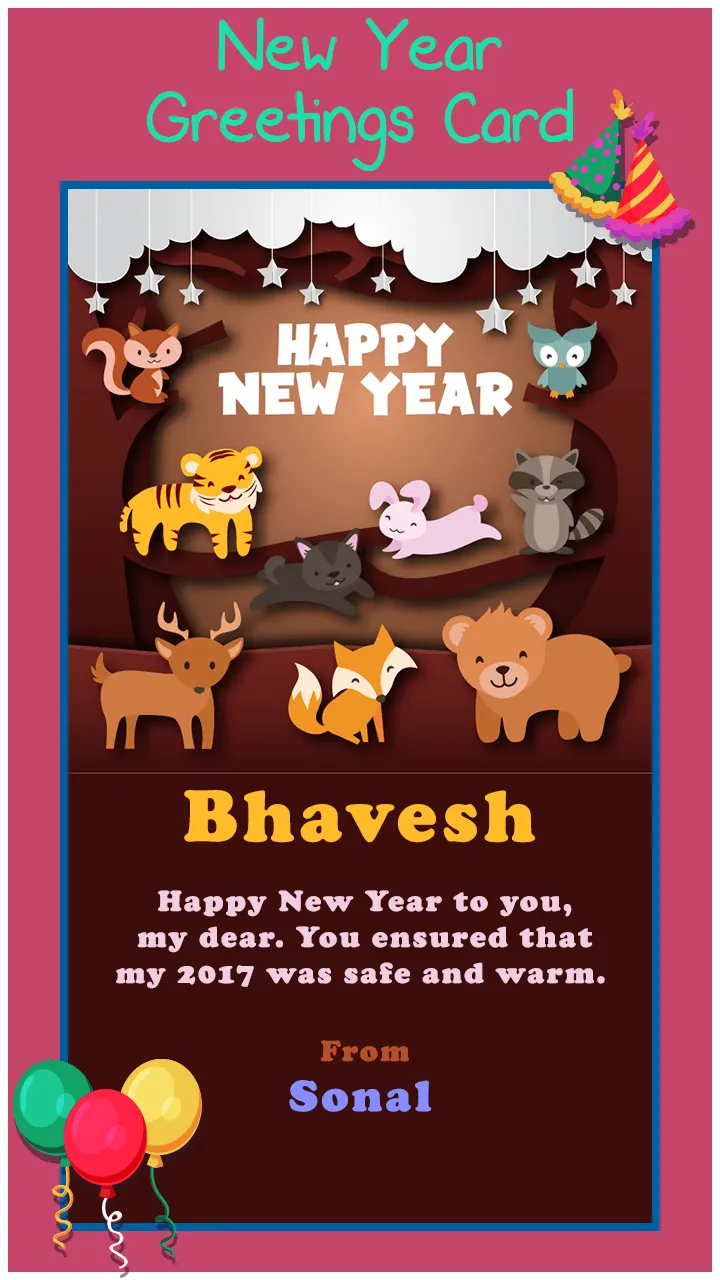 New Year Greeting Cards | Indus Appstore | Screenshot