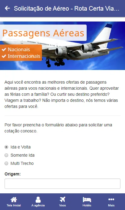 Rota Certa Viagens | Indus Appstore | Screenshot