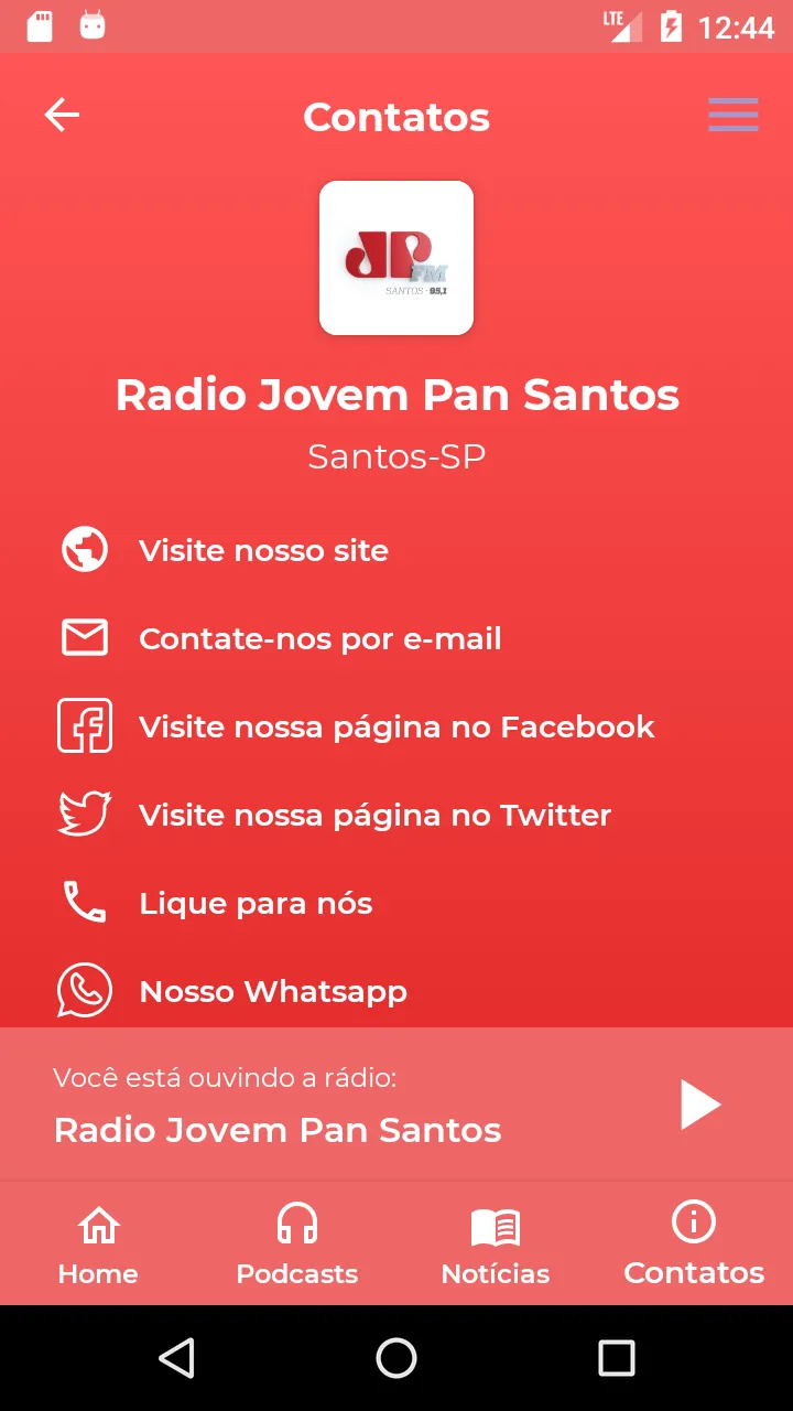 Jovem Pan 95,1 - Santos | Indus Appstore | Screenshot