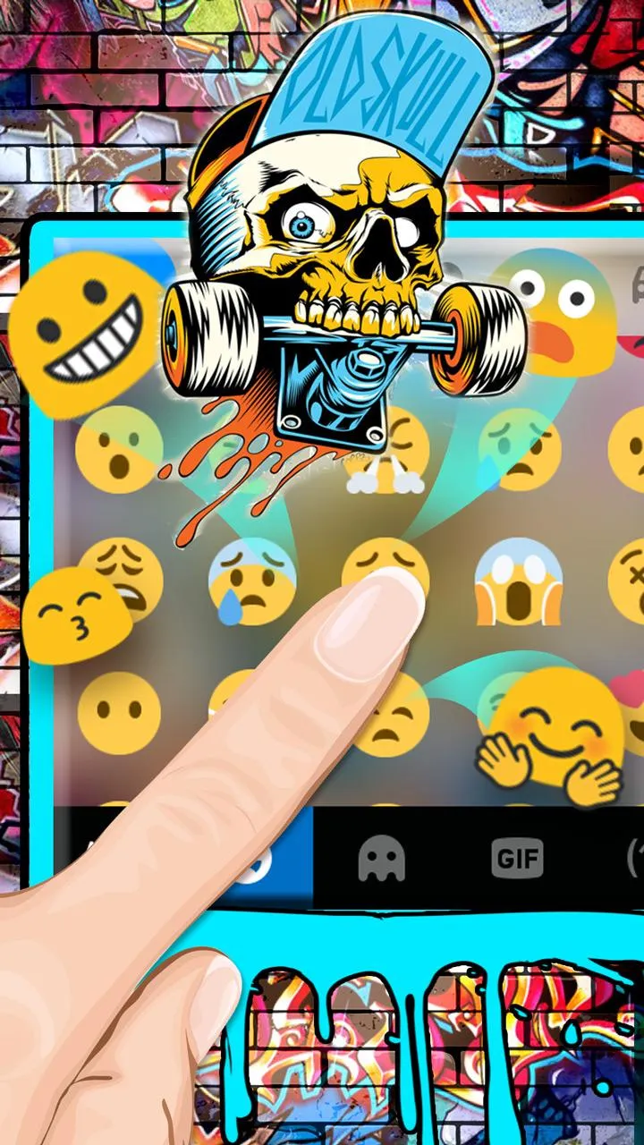 Skull Skate Graffiti Theme | Indus Appstore | Screenshot