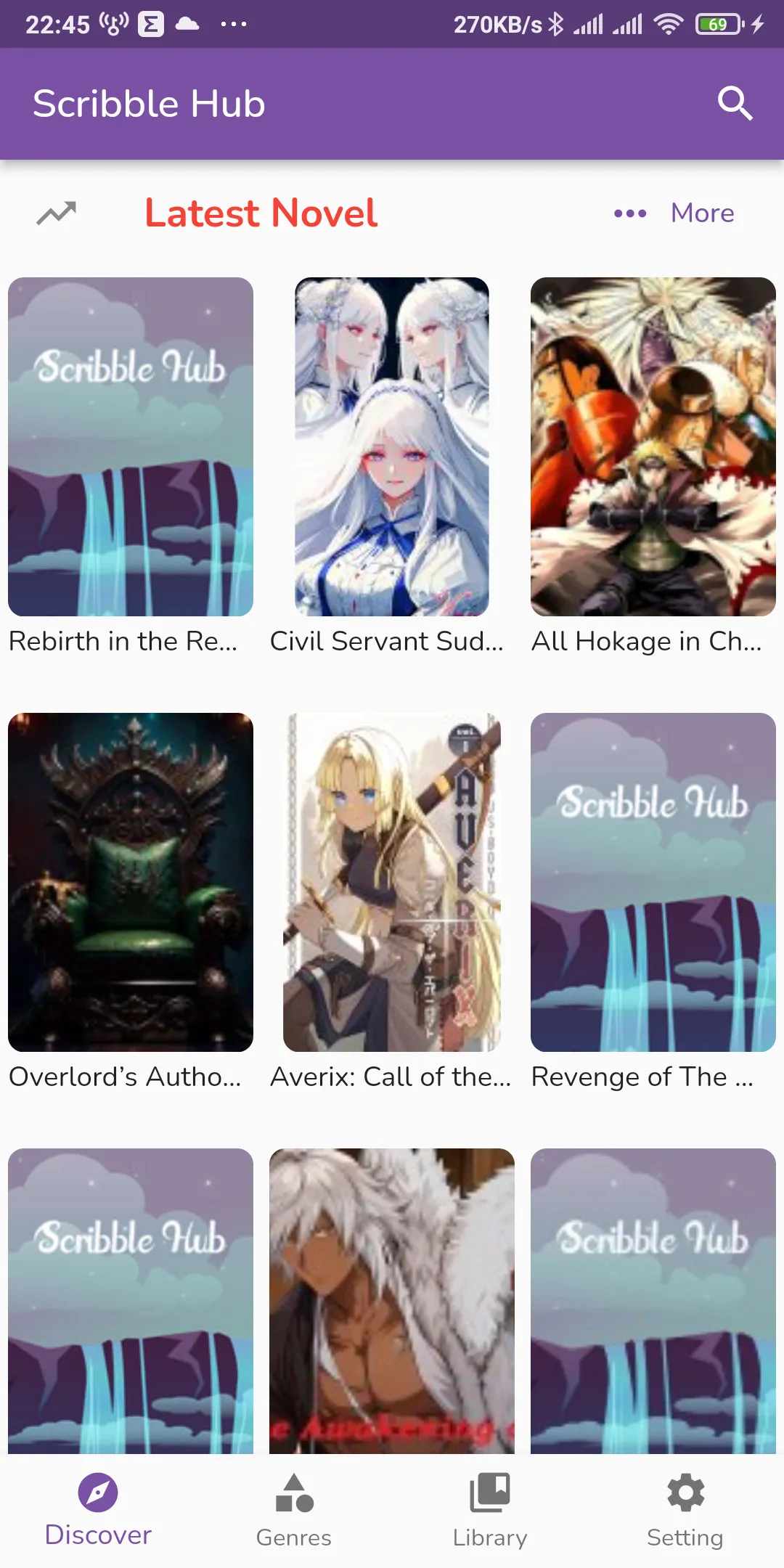 ScribbleHub All Original Novel | Indus Appstore | Screenshot