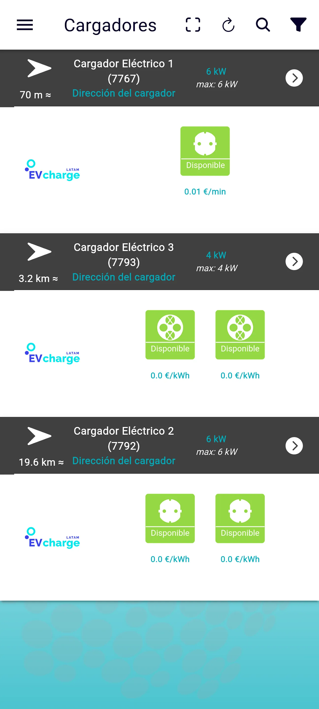 EVcharge LATAM | Indus Appstore | Screenshot