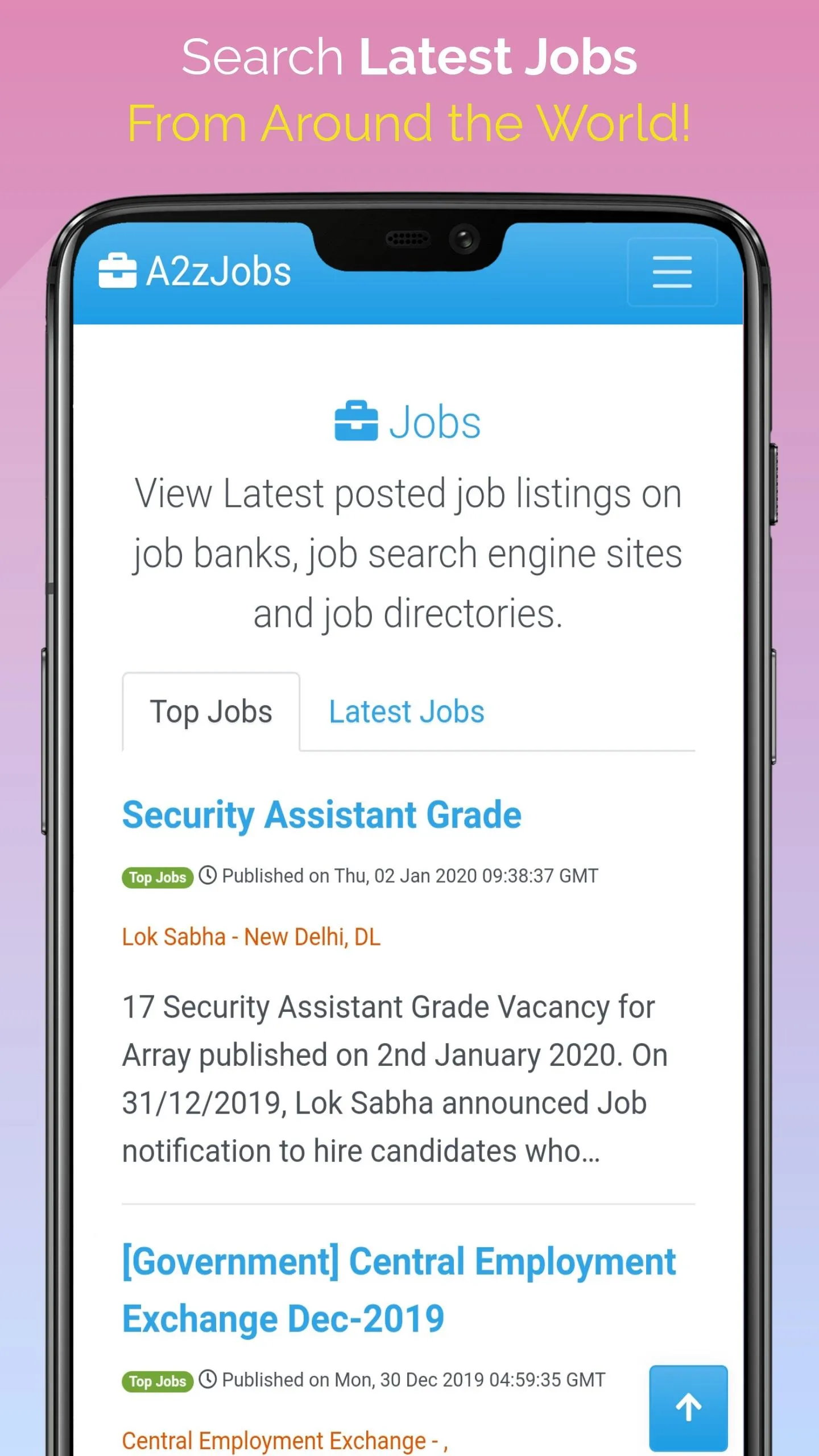 A2zJobs - Free Job Search Engi | Indus Appstore | Screenshot