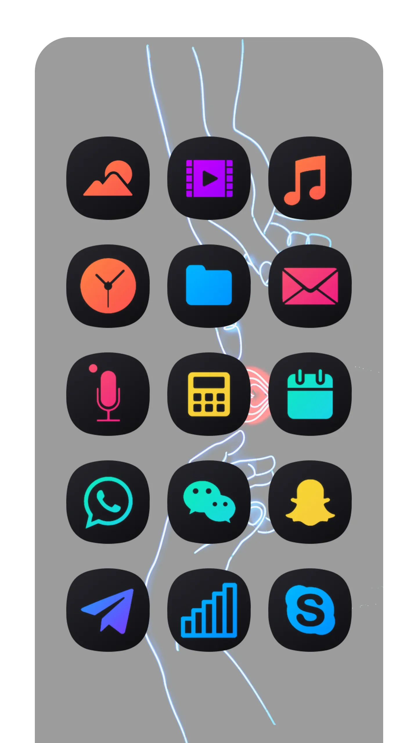 Neon Theme/Icon Pack | Indus Appstore | Screenshot