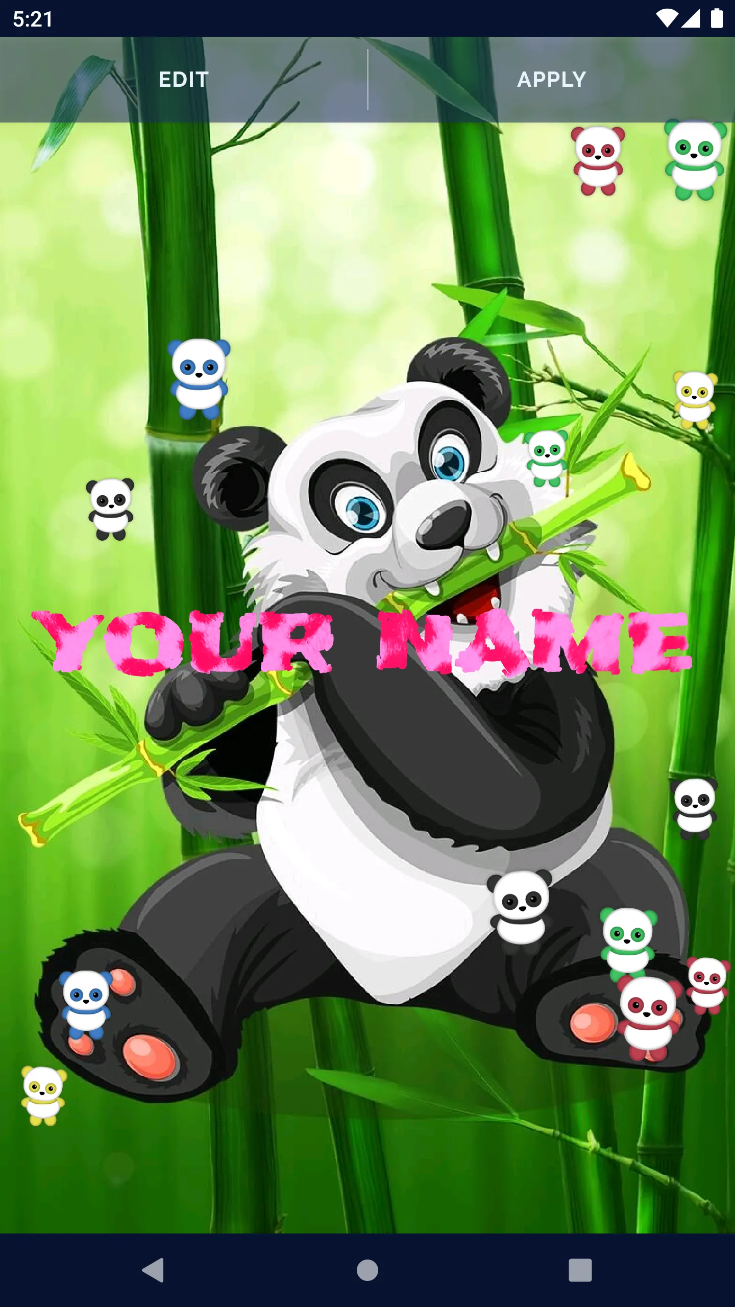 Panda Kawaii Live Wallpaper | Indus Appstore | Screenshot