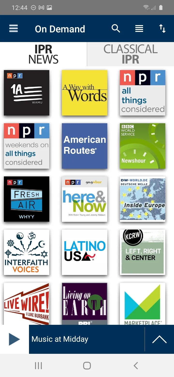 Interlochen Public Radio | Indus Appstore | Screenshot