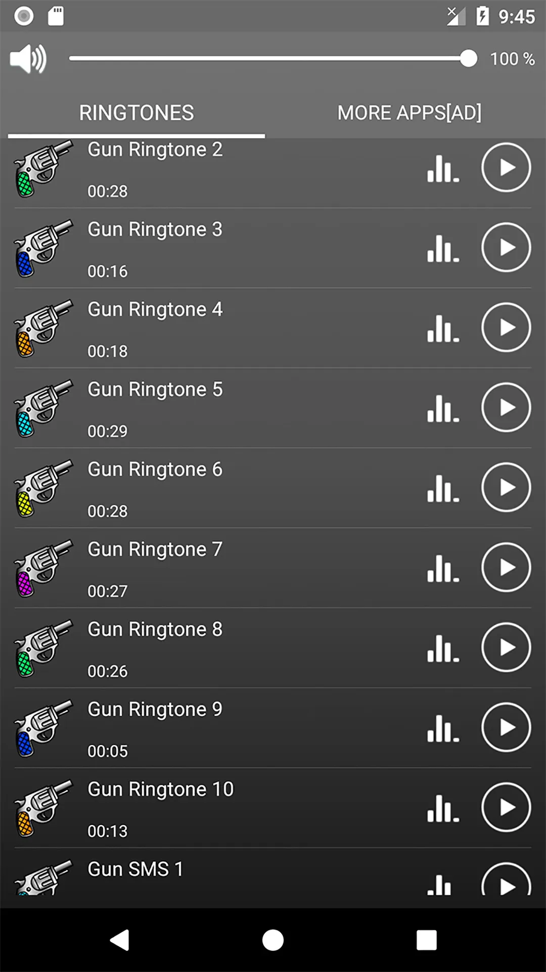 Gun Sounds Ringtones Wallpaper | Indus Appstore | Screenshot