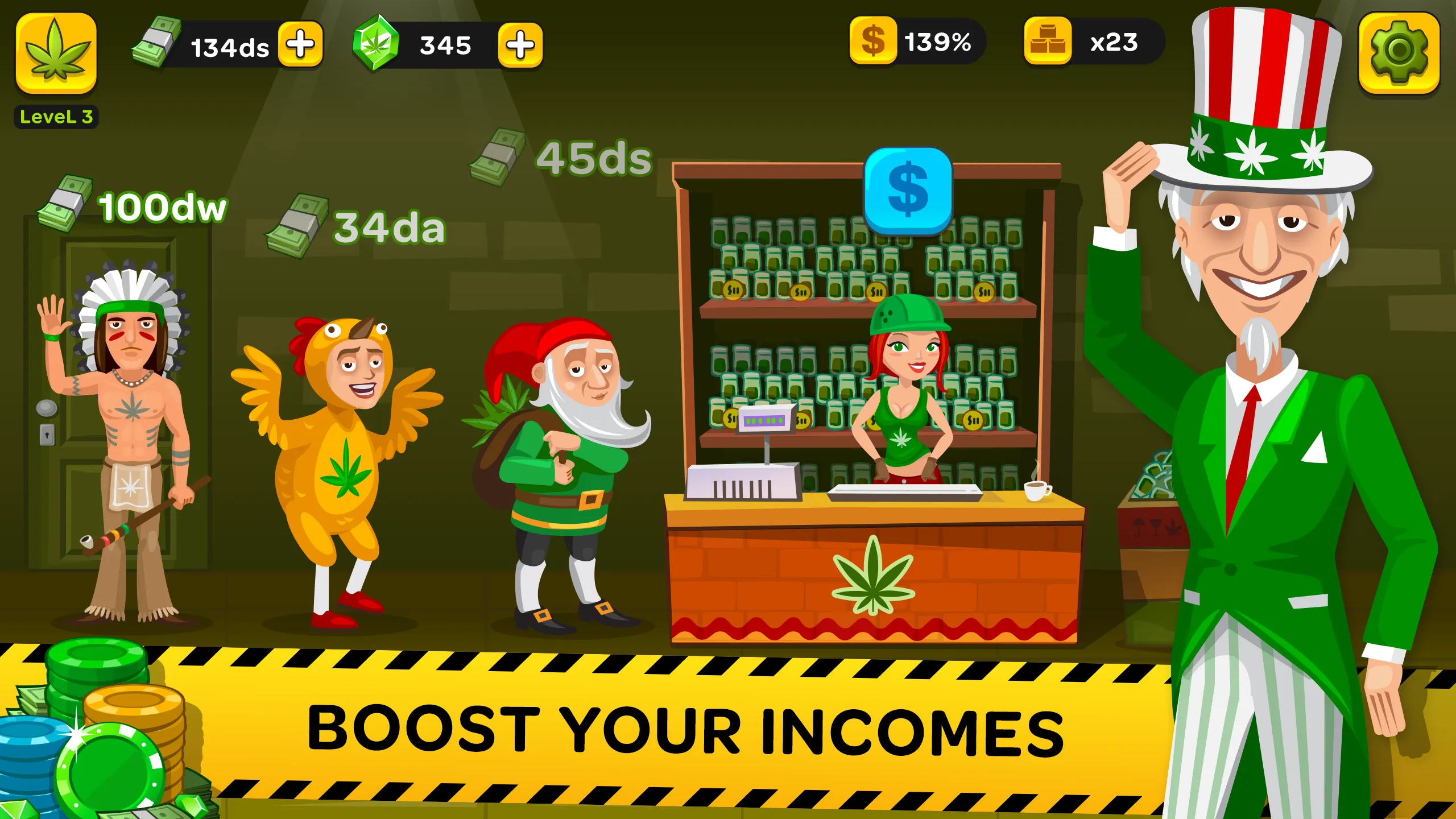 Idle Kush Grower | Indus Appstore | Screenshot