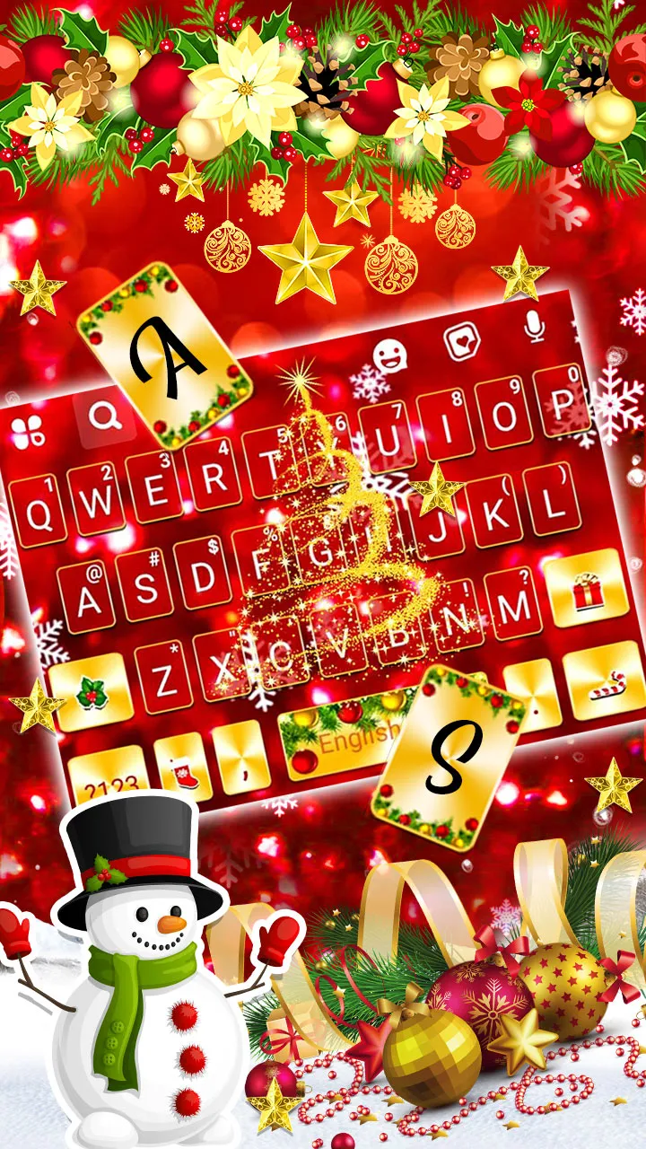 Gold Red Christmas Theme | Indus Appstore | Screenshot