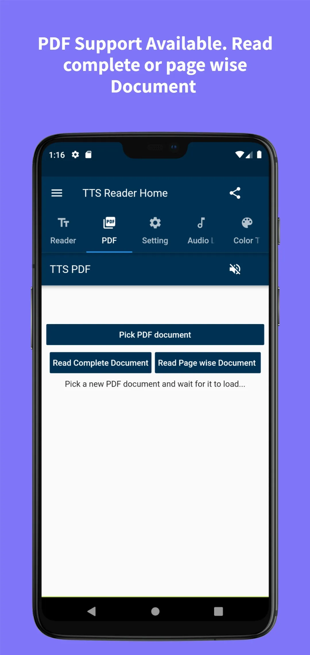 TTS Reader -Text to Speech | Indus Appstore | Screenshot