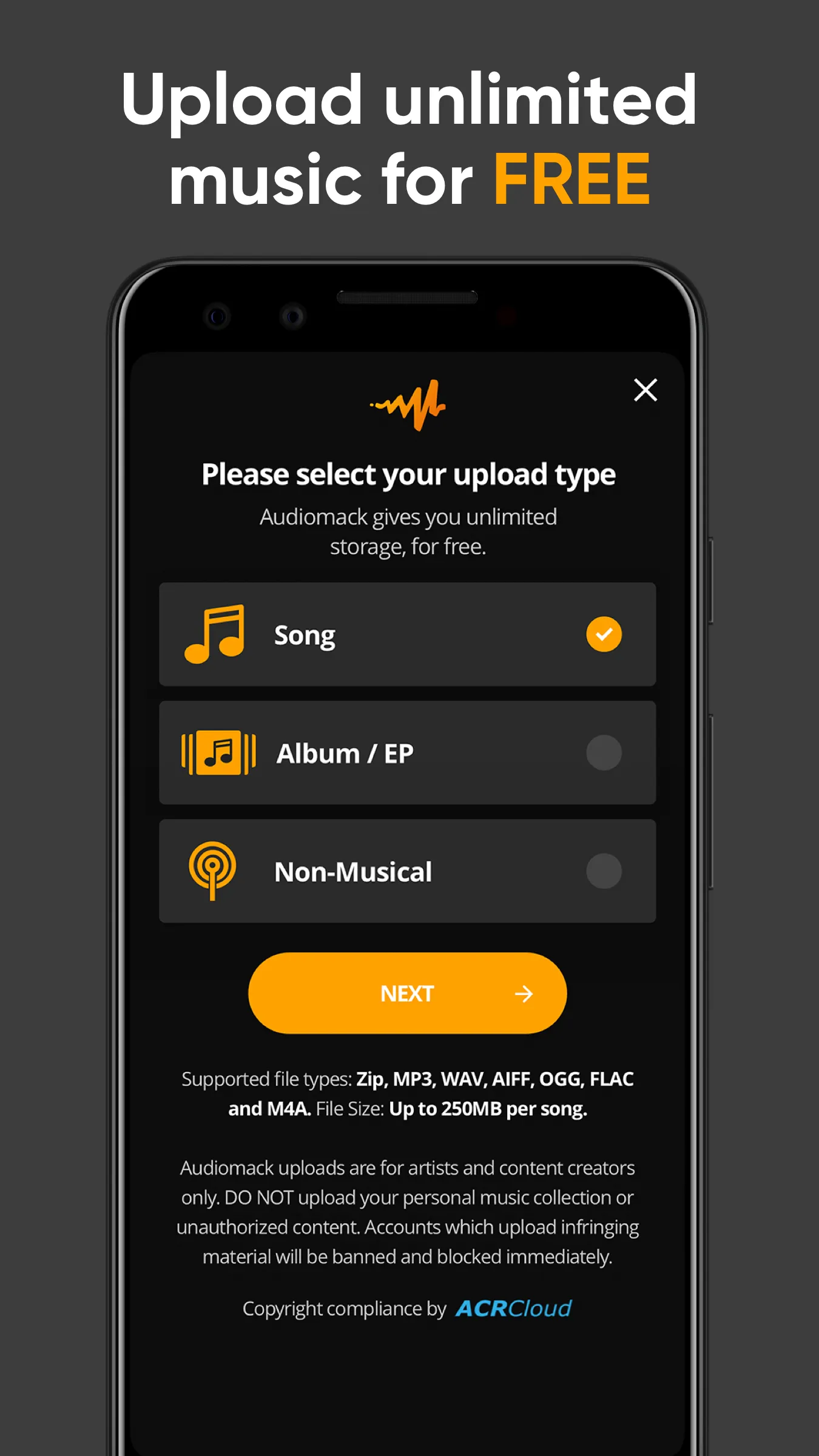 Audiomack Creator-Upload Music | Indus Appstore | Screenshot