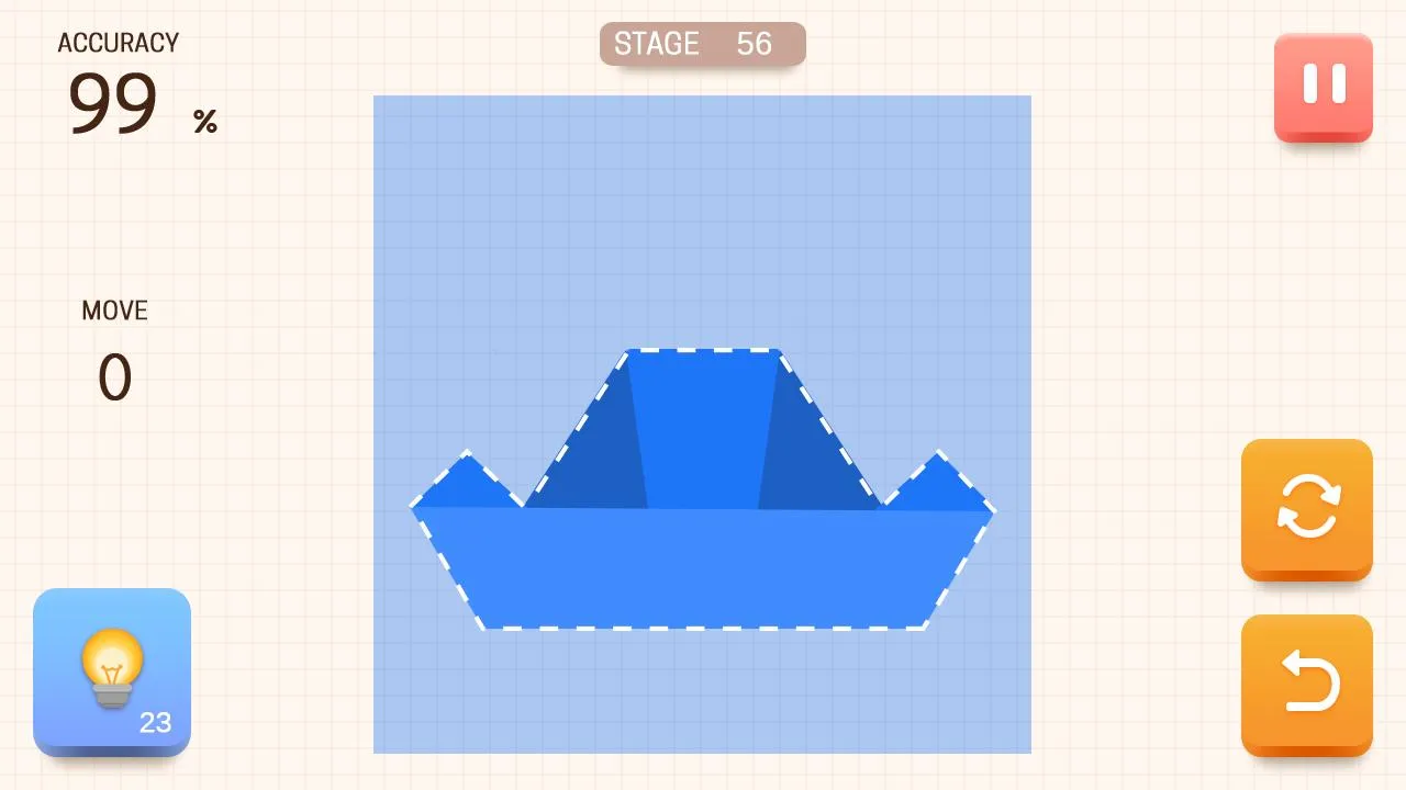 Paper Folding Puzzle | Indus Appstore | Screenshot