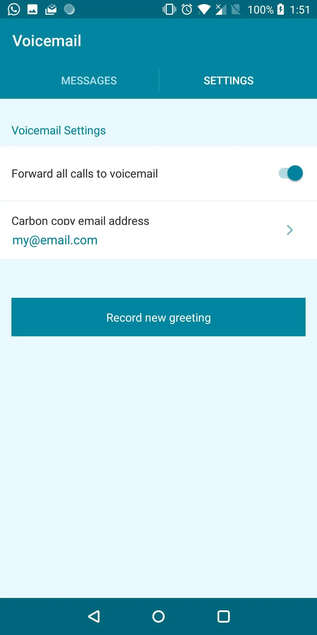 Voicemail for BroadWorks | Indus Appstore | Screenshot