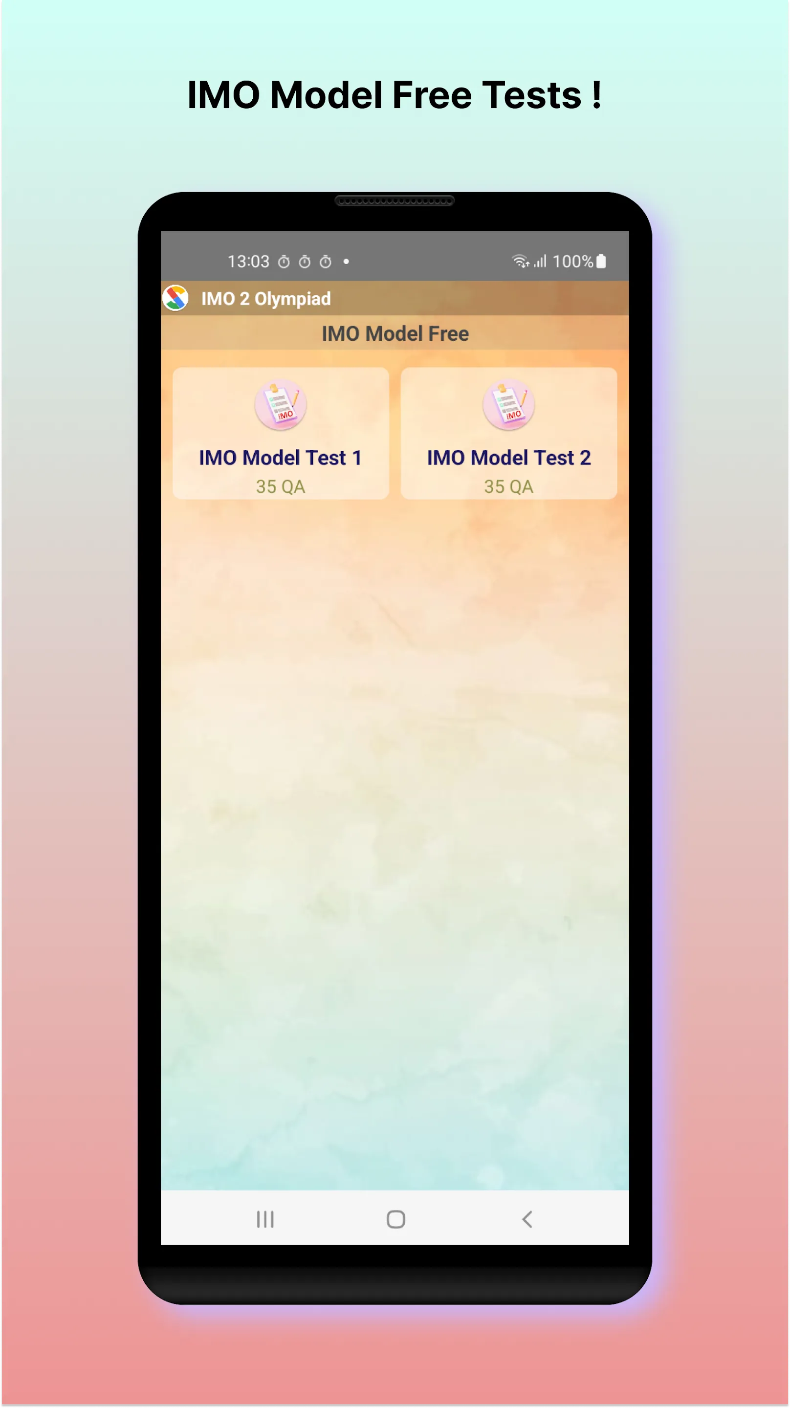 IMO 2 Maths Olympiad | Indus Appstore | Screenshot