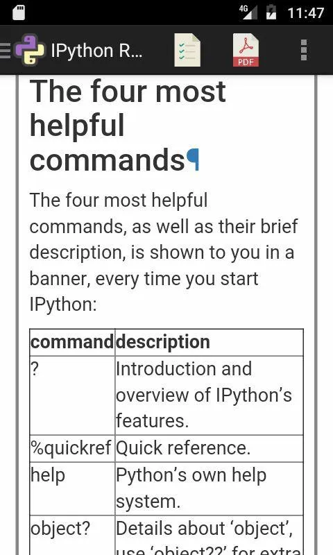 IPython (Jupyter Notebook) Ref | Indus Appstore | Screenshot