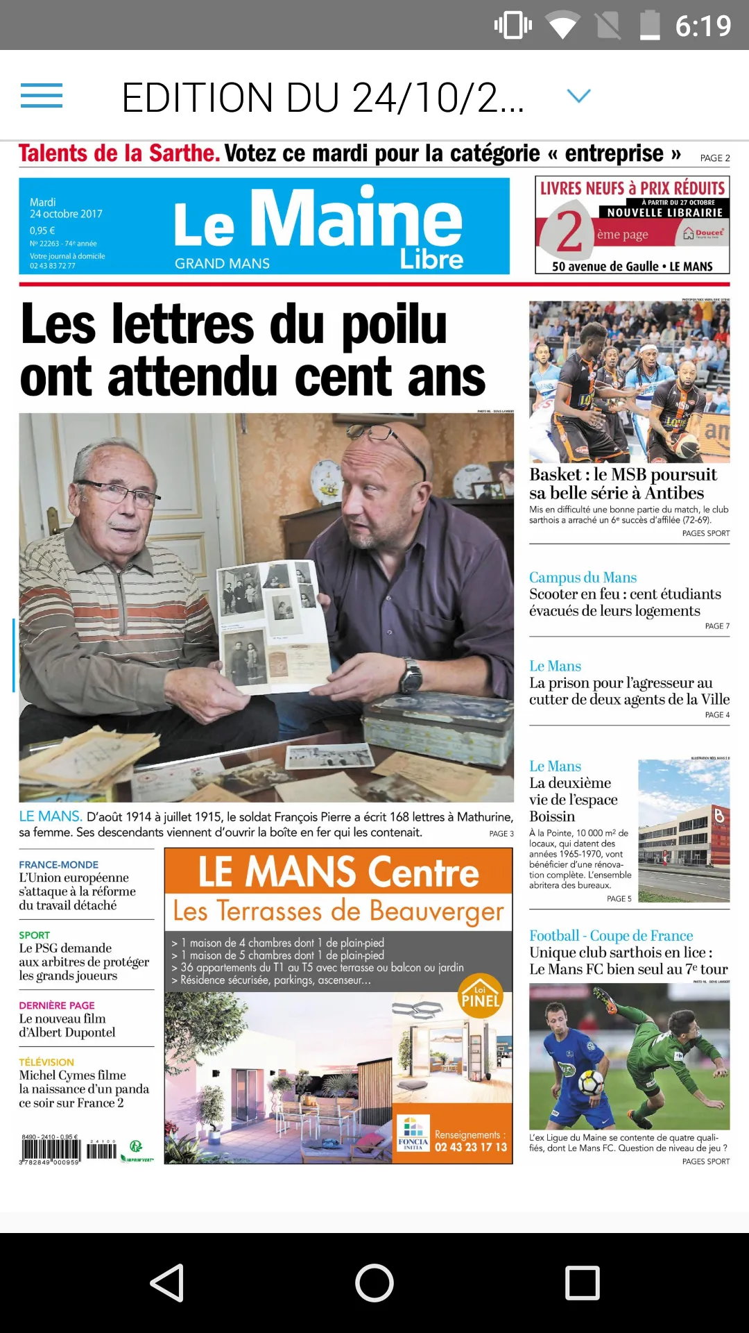 Le Maine Libre - Le Journal | Indus Appstore | Screenshot