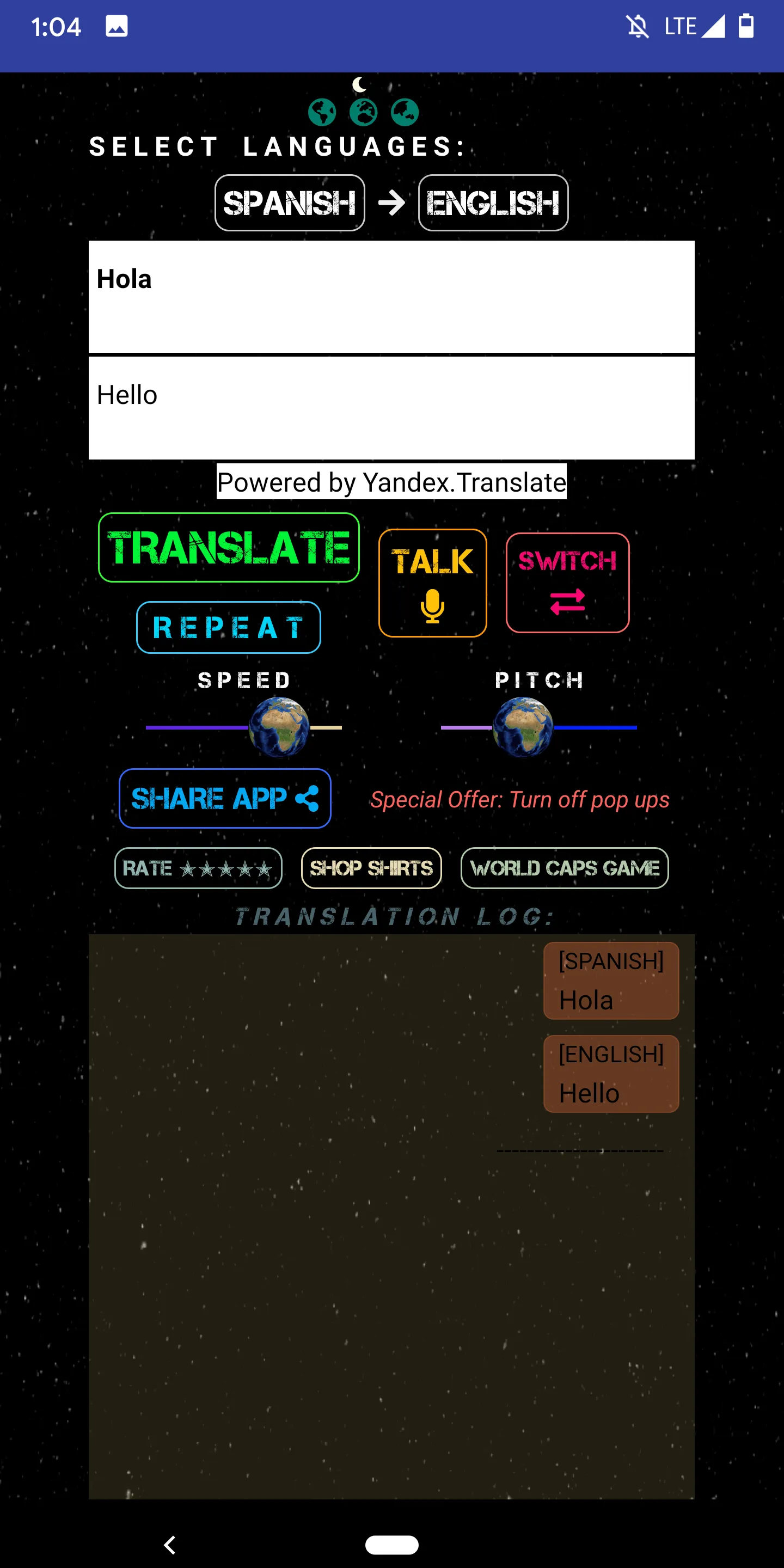 Translate English to Spanish | Indus Appstore | Screenshot