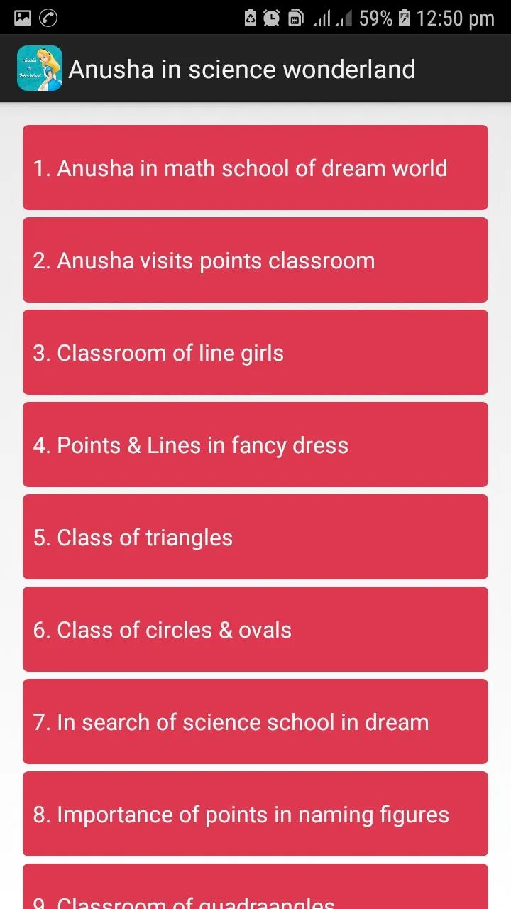 Anusha in Wonderland of Maths | Indus Appstore | Screenshot