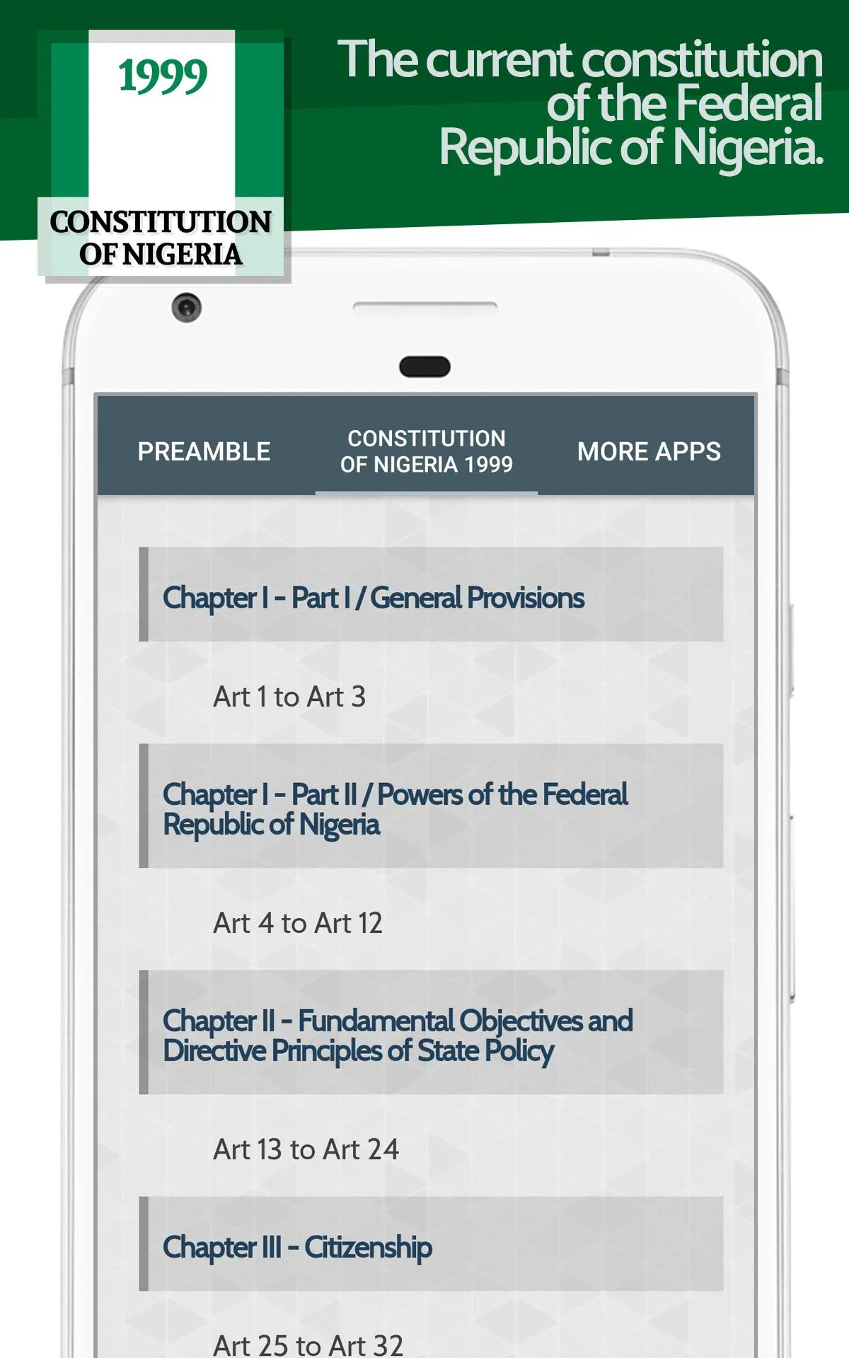 Constitution of Nigeria 1999 | Indus Appstore | Screenshot