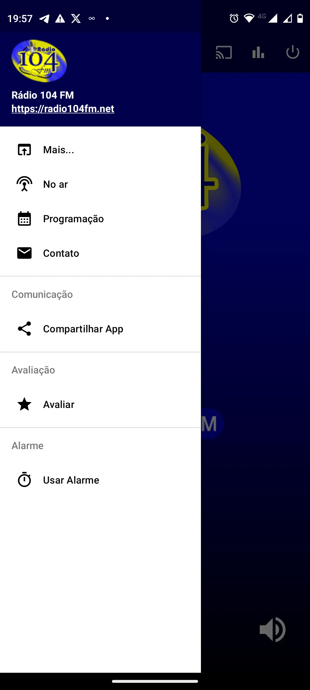 Rádio 104 FM | Indus Appstore | Screenshot