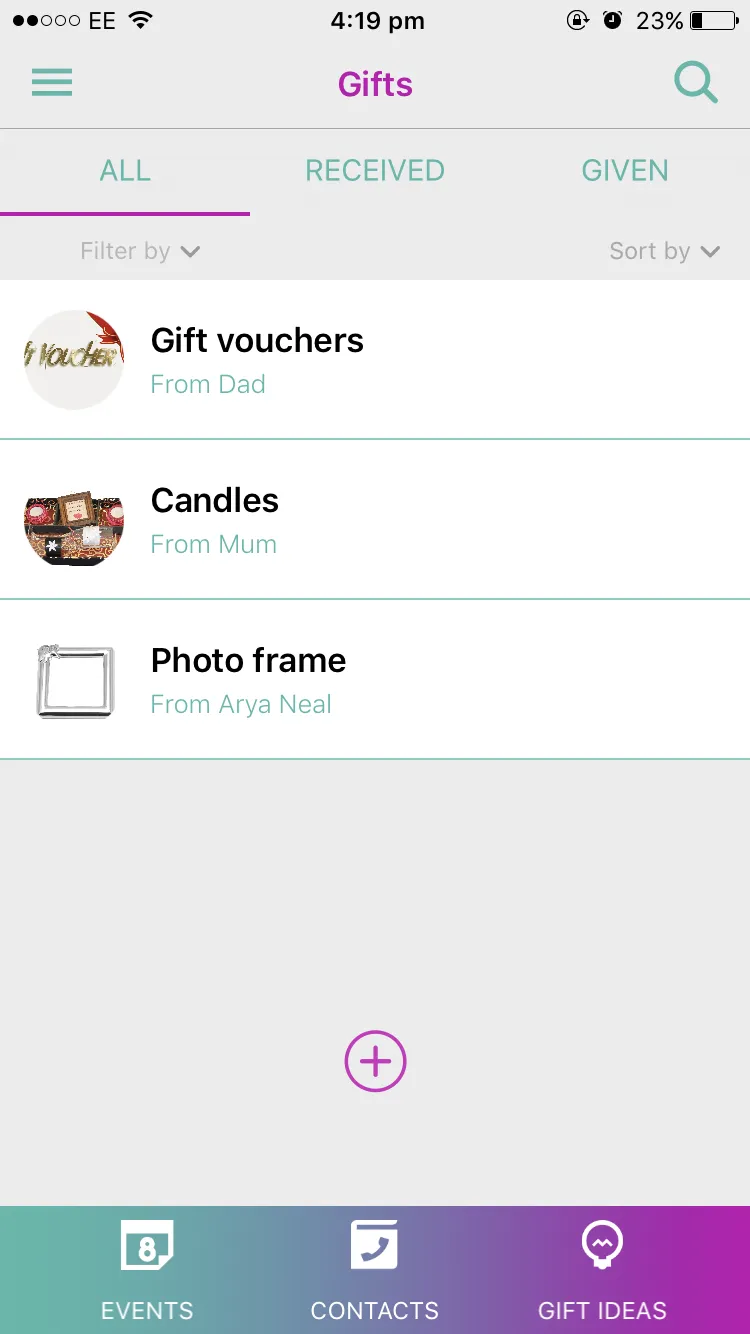 GiftLog - Gift List Manager | Indus Appstore | Screenshot