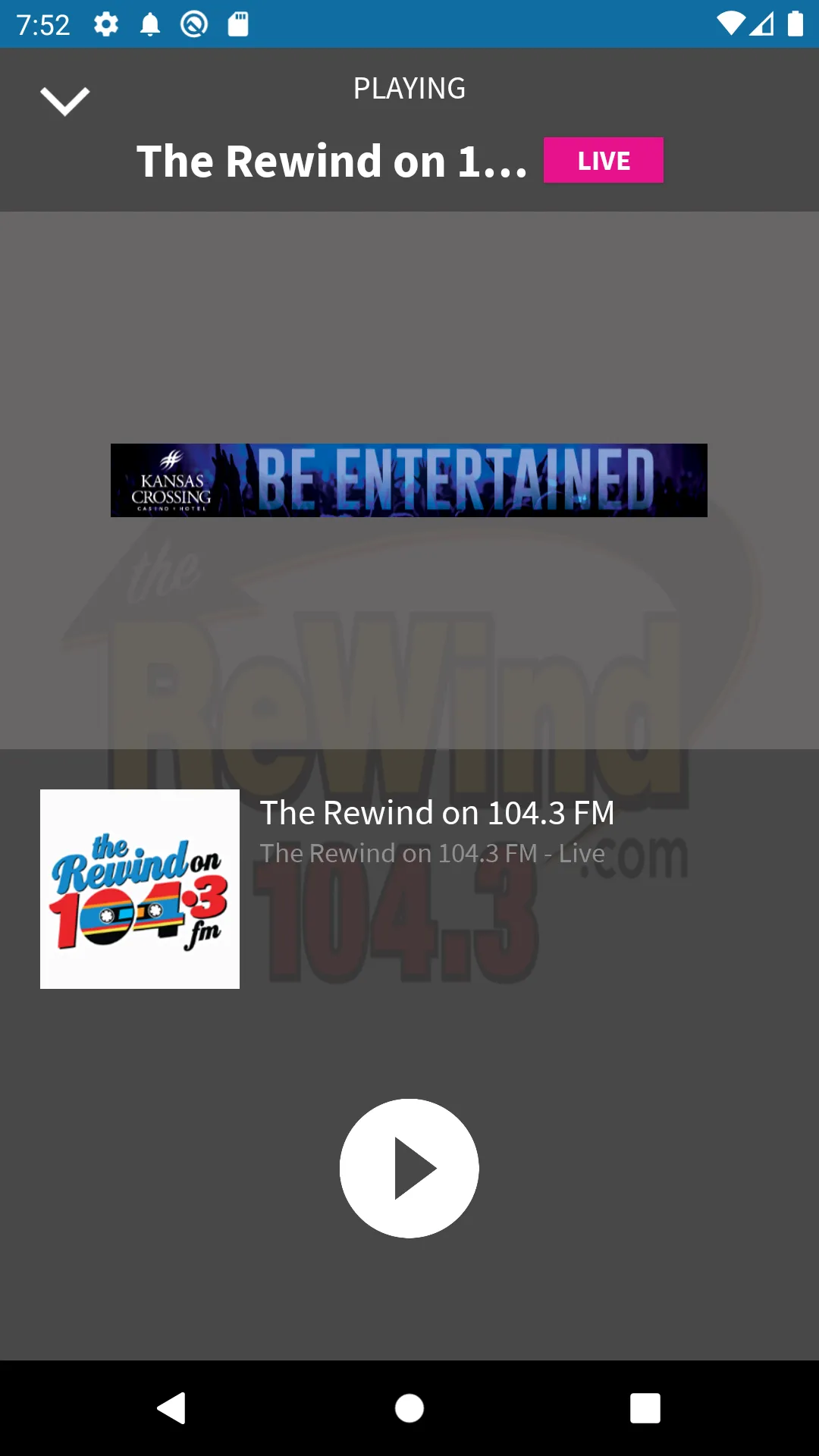 The Rewind on 104.3 | Indus Appstore | Screenshot