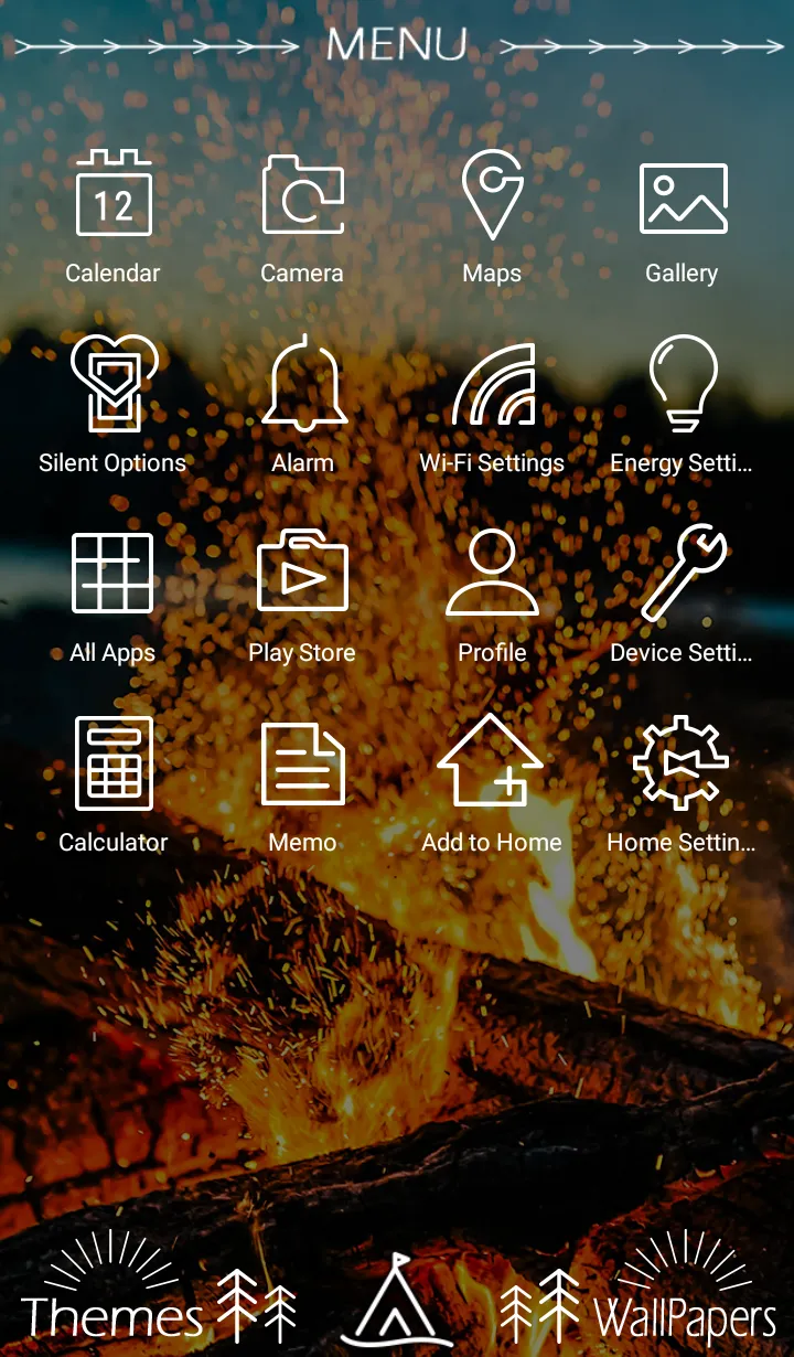 Bonfire Theme +HOME | Indus Appstore | Screenshot