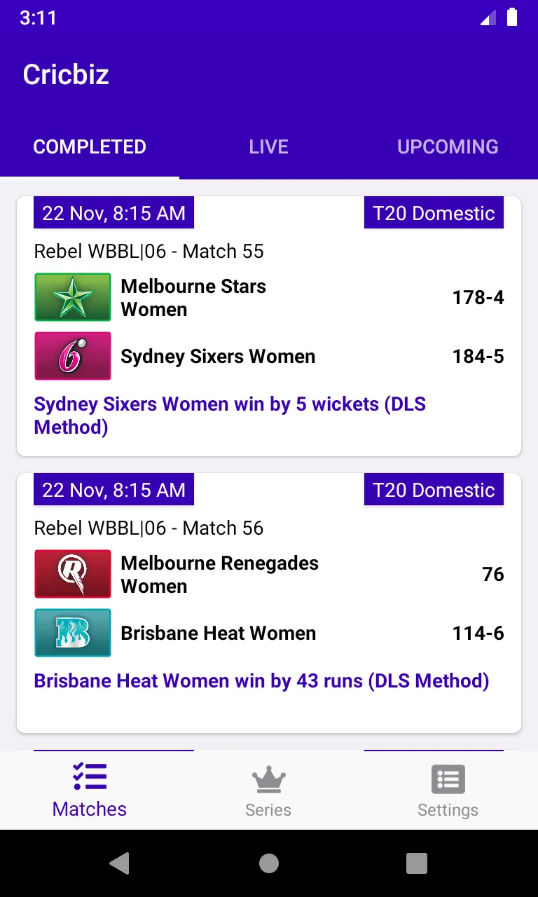 Cricbiz: live cricket score | Indus Appstore | Screenshot