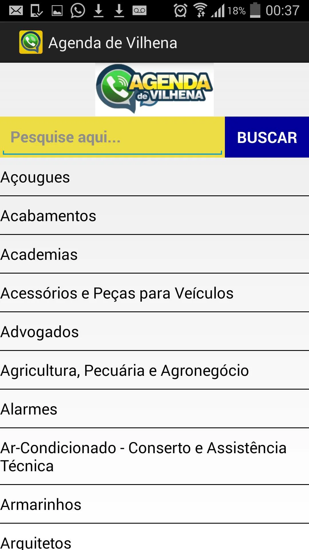 Agenda de Vilhena | Indus Appstore | Screenshot