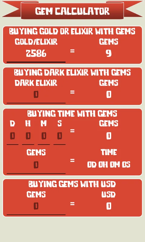 🏰 Gem Calculator for Clash of | Indus Appstore | Screenshot