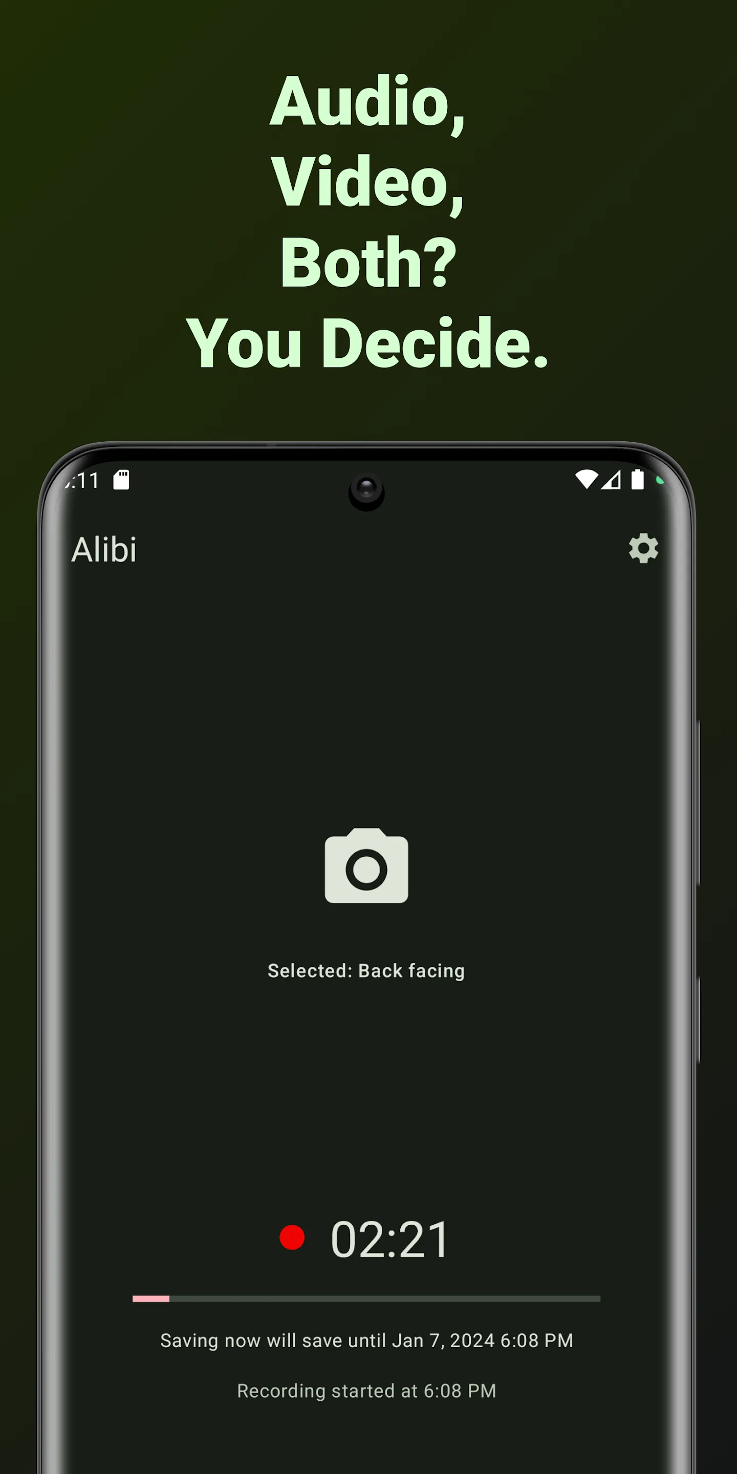 Alibi - Background Dashcam | Indus Appstore | Screenshot