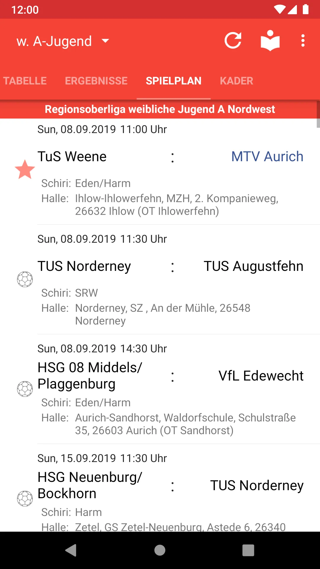 MTV Aurich Handball | Indus Appstore | Screenshot