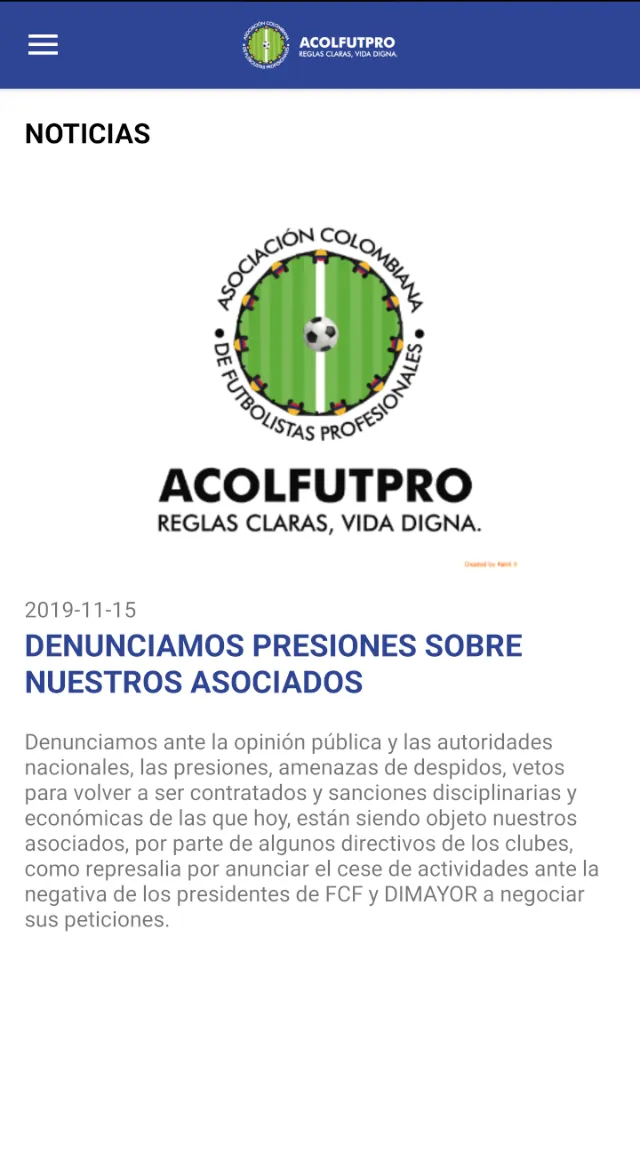 ACOLFUTPRO | Indus Appstore | Screenshot