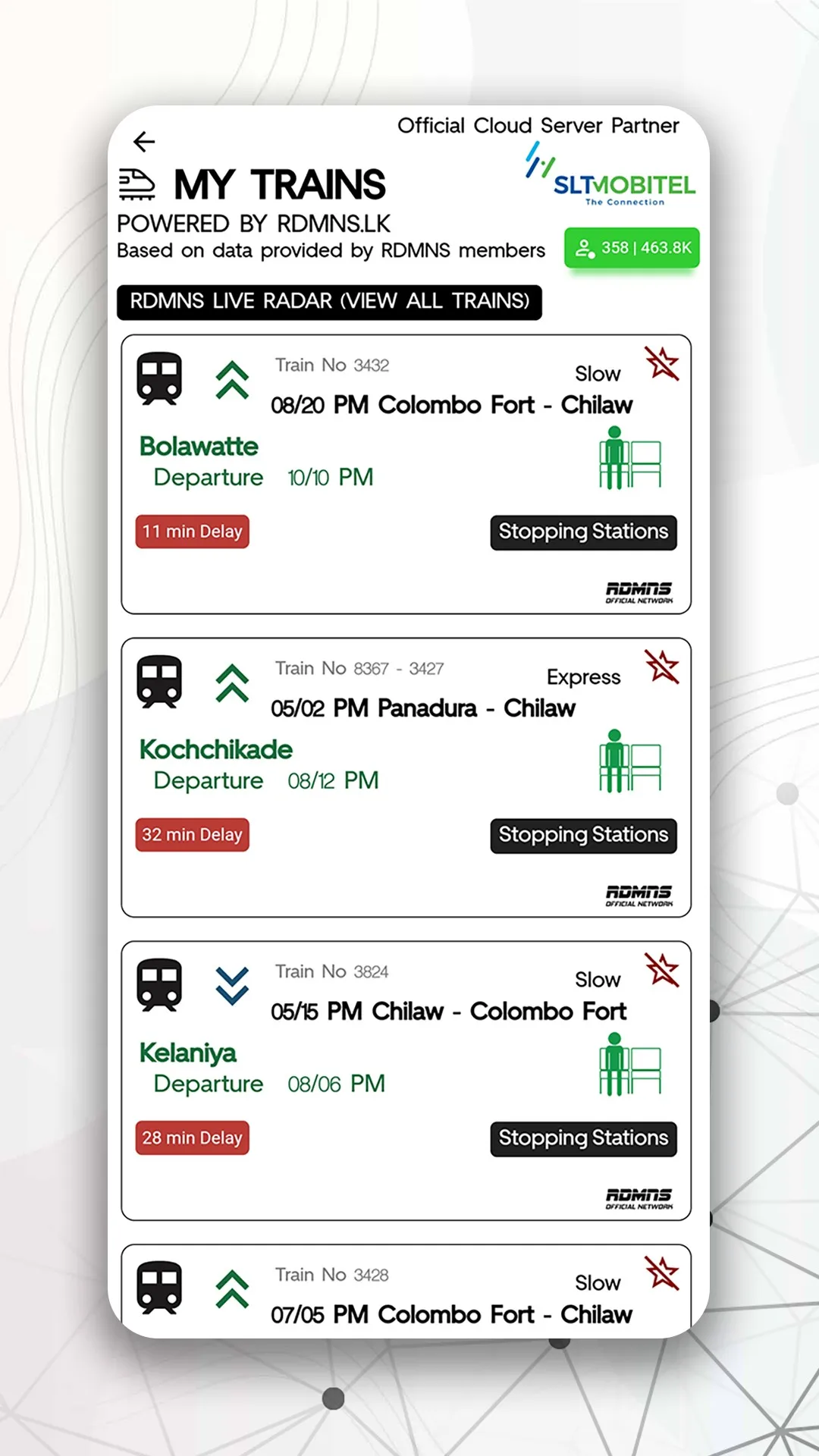 RDMNS.LK : Live Train Alerts | Indus Appstore | Screenshot