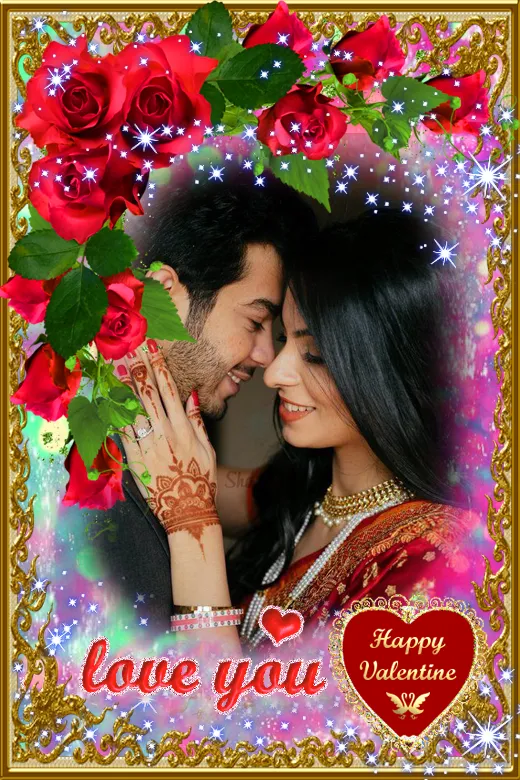 Valentine Day Photo Frame 2024 | Indus Appstore | Screenshot