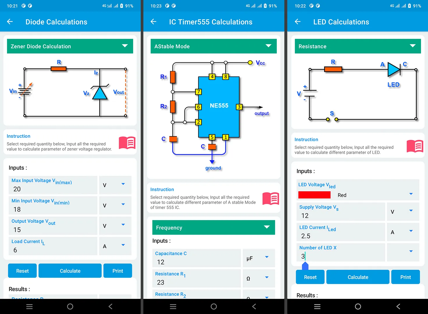 Electronics Tools: ElectroCalc | Indus Appstore | Screenshot