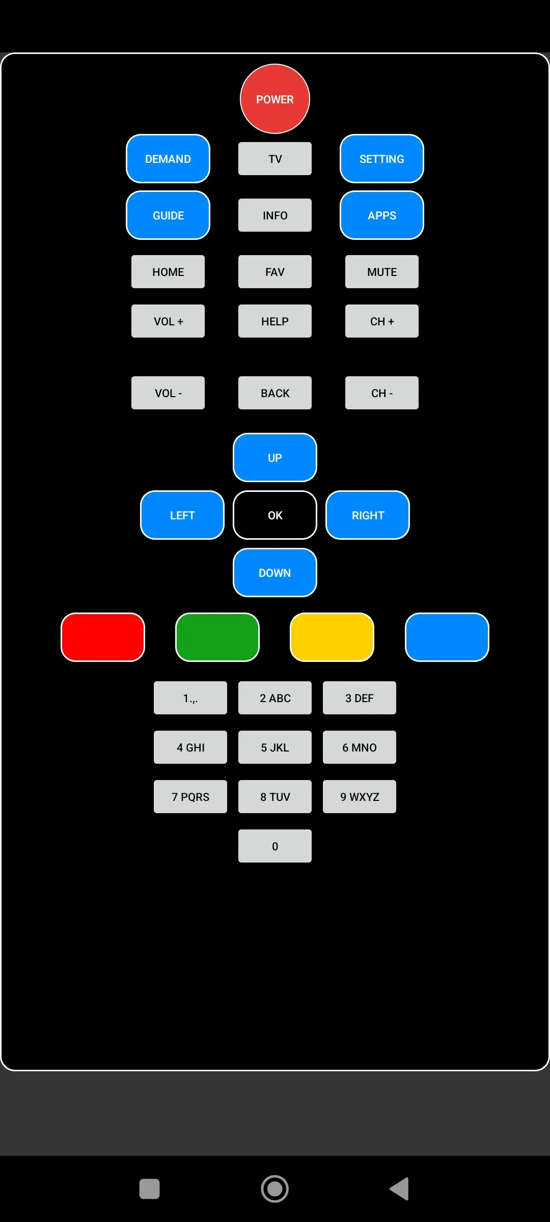 Remote for Tata Sky Setup Box | Indus Appstore | Screenshot