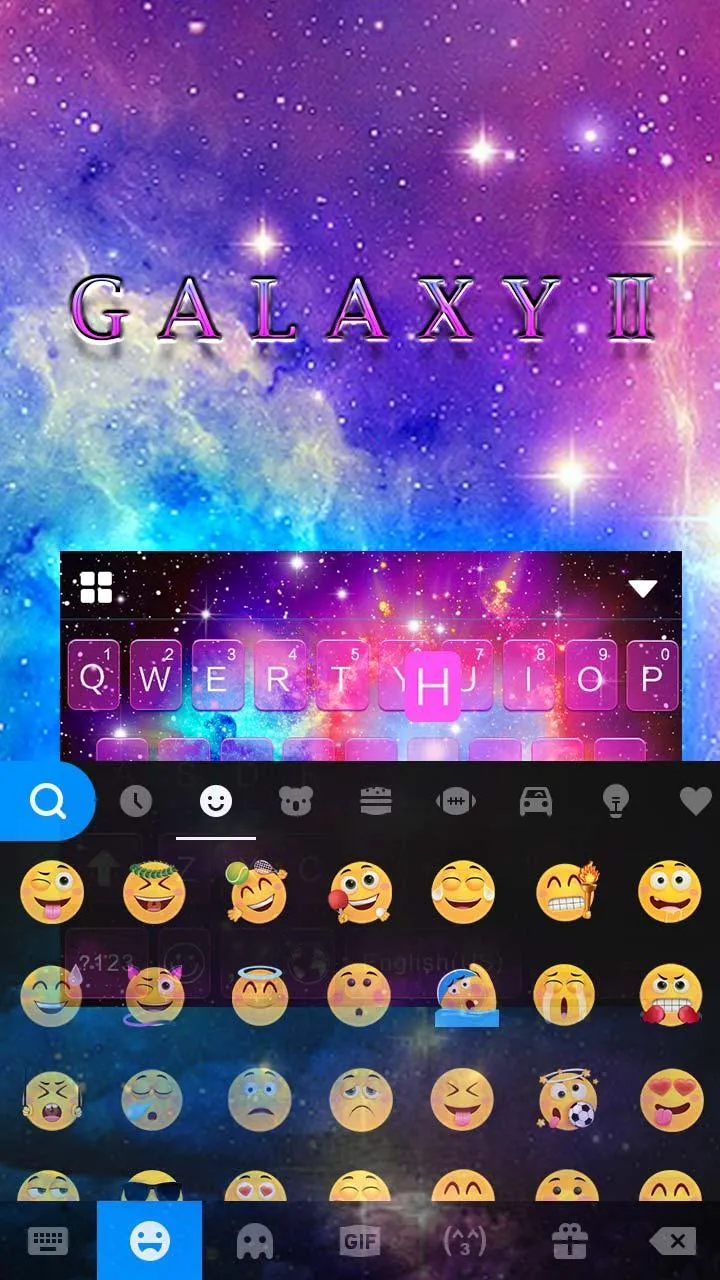 Galaxy Starry Keyboard Backgro | Indus Appstore | Screenshot