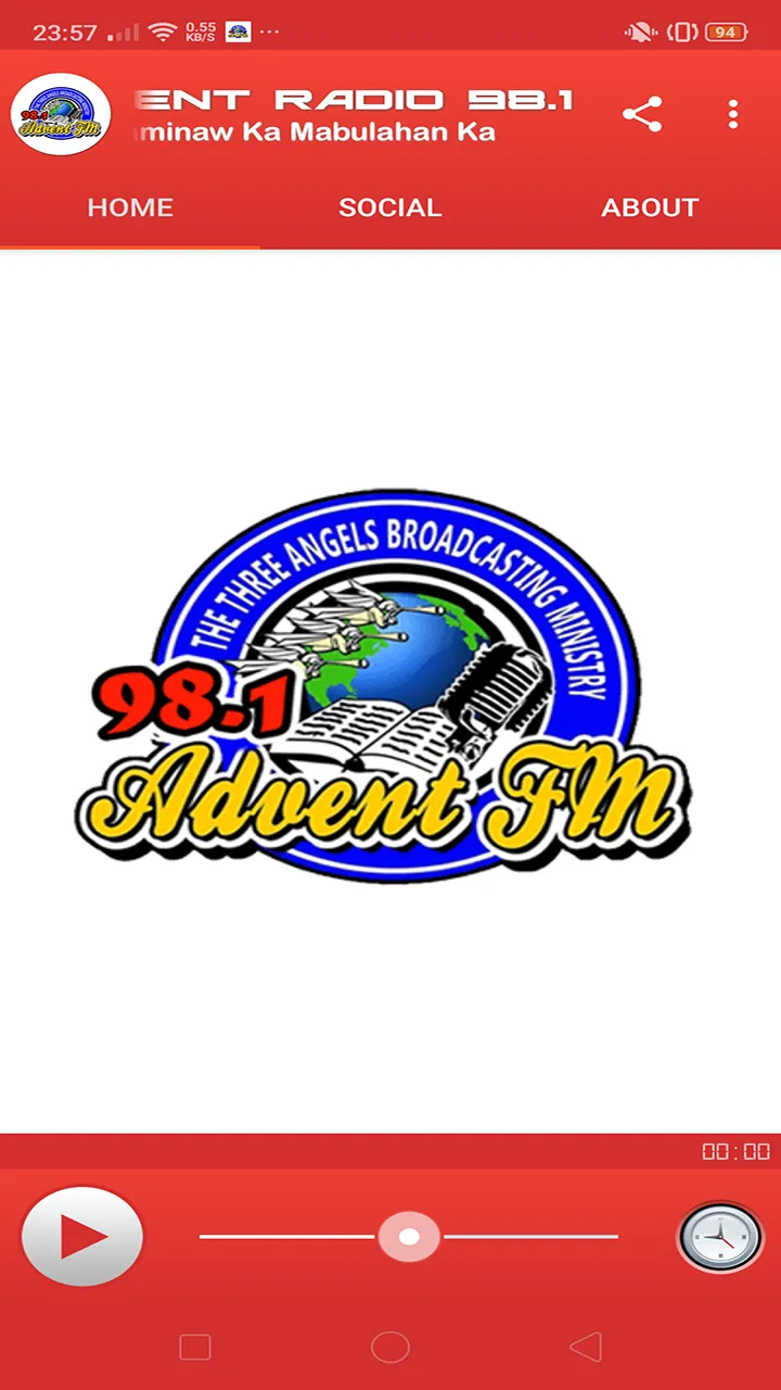 Advent Radio 98.1 Bayugan | Indus Appstore | Screenshot