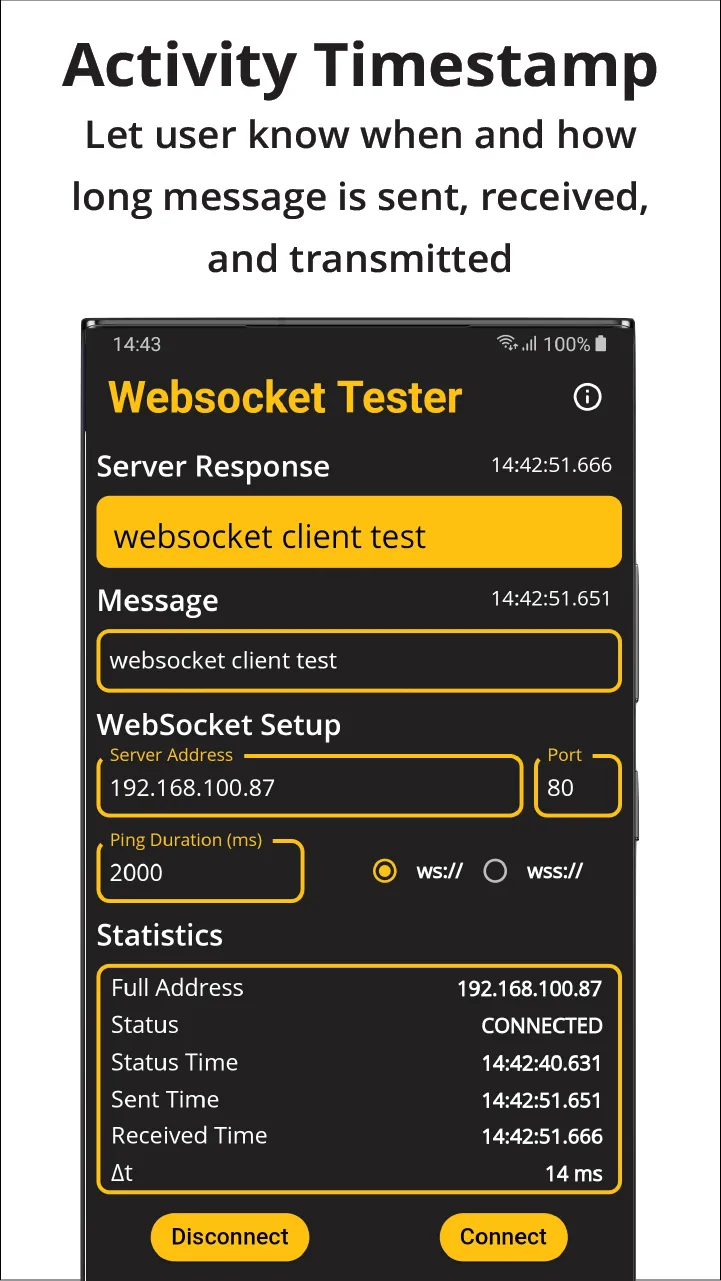 WebSocket Tester | Indus Appstore | Screenshot