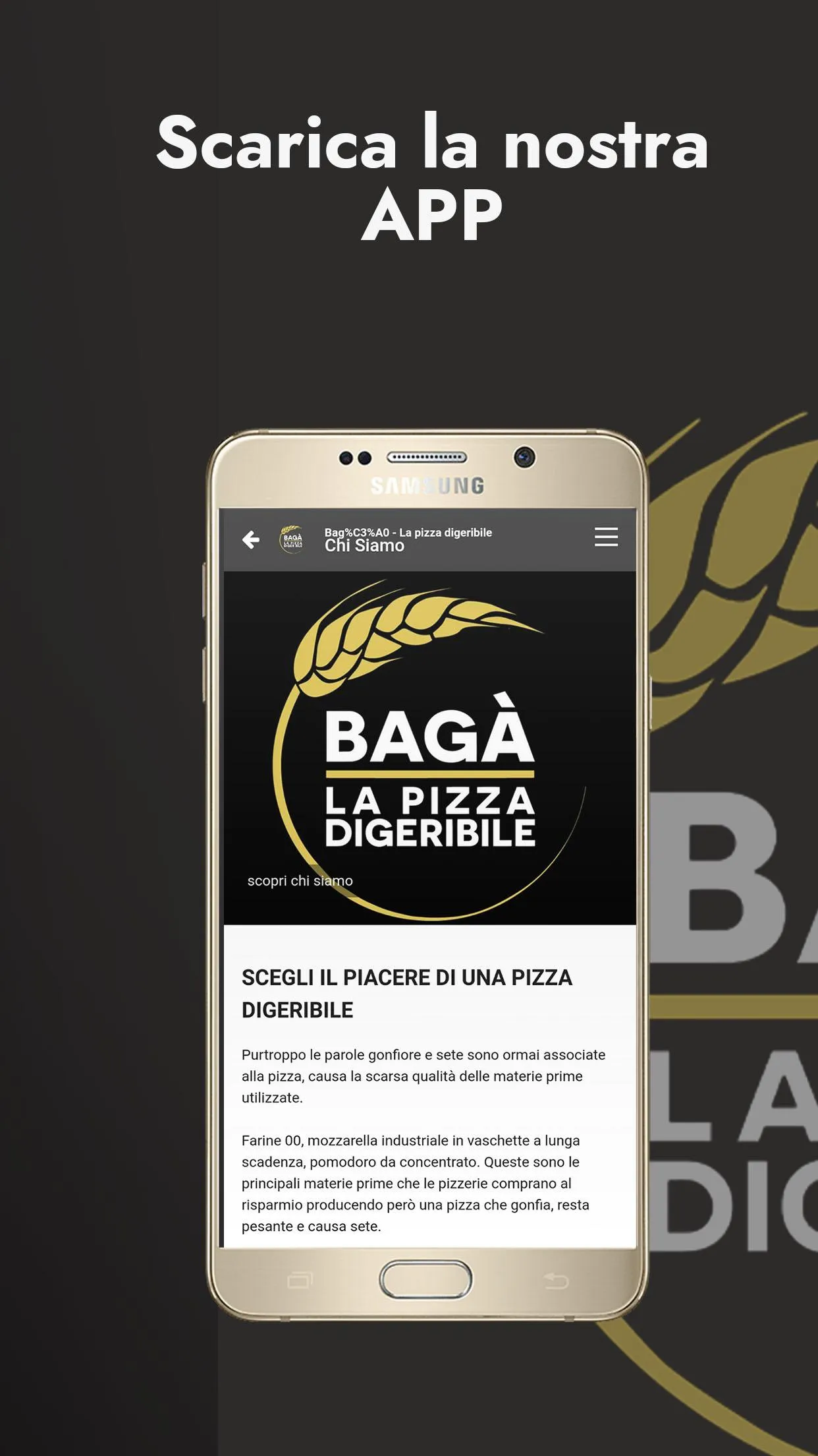 Bagà _ La pizza digeribile | Indus Appstore | Screenshot