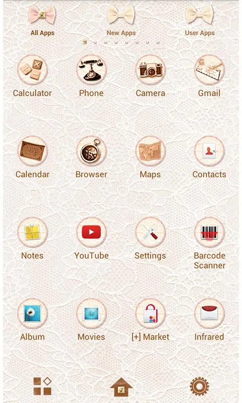 Lace & Ribbons Theme +HOME | Indus Appstore | Screenshot